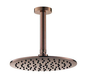 Потолочный (кронштейн 15см) верхний душ 25см Benesque Lumiere 22010506 бронза брашированная