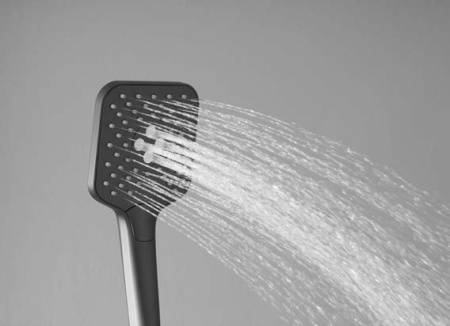 Душевая стойка с термостатом Vincea Next VSFS-1N0TGM вороненая сталь