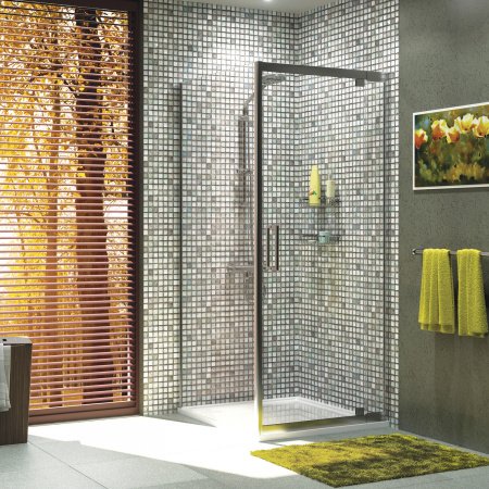 Душевой угол WasserKraft Berkel 48P20 90x80x200, профиль хром, стекло прозрачное