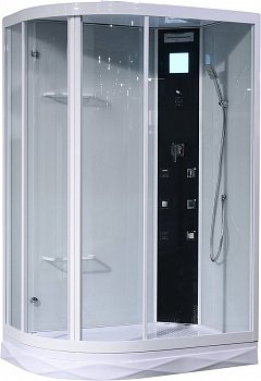 Душевая кабина Orans 86155AR 130x90x220 профиль белый, стекло прозрачное