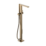Смеситель для ванны напольный Hansgrohe Tecturis E 73445140 бронза шлифованная