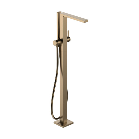 Смеситель для ванны напольный Hansgrohe Tecturis E 73445140 бронза шлифованная