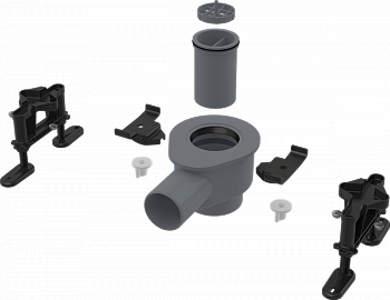 Сифон Alcaplast APZ-S12 серый