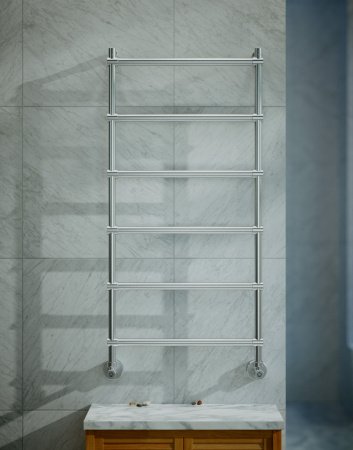 Полотенцесушитель водяной Margaroli Sole 442-6 4424706CRN 1080х535 хром