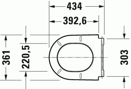 Сиденье для унитаза стандартное Duravit D-Neo 0021610000, белое