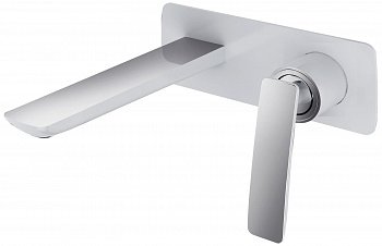 Смеситель для раковины Timo Helmi 4071/00-16SM хром;белый глянцевый