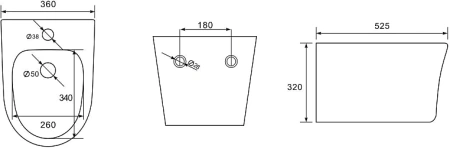 Биде подвесное Aquatek Ника AQ1009-00 белый