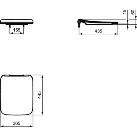 Сидение и крышка Ideal Standard STRADA II T360001