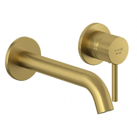 Смеситель для раковины Kludi Bozz 38245N076 золото матовое