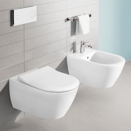 Унитаз Villeroy&Boch Subway 2.0 Plus Rimless 5614R0R1 подвесной без сиденья