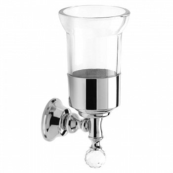 Стакан для зубных щеток Webert Karenina KA500301 Хром кристалл Swarovski