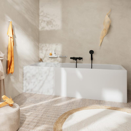 Смеситель для ванны с душем Hansgrohe Tecturis S 73422670 черный матовый