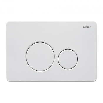 Кнопка смыва ABBER AC0121MW белый матовый