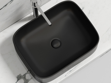 Раковина накладная 50см Ceramica Nova Element CN6052MB черный матовый