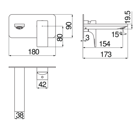 Смеситель для раковины Nobili Seven SE124198CR хром