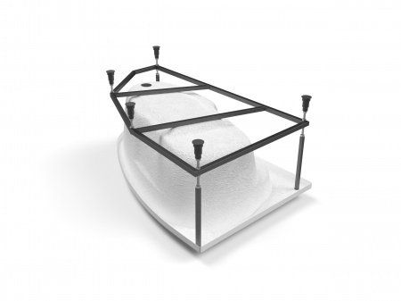 Ванна асимметричная Cersanit JOANNA 150x95 левая