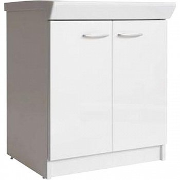 Тумба под хозяйственную раковину Hatria Complementi 60x60x88 Белая