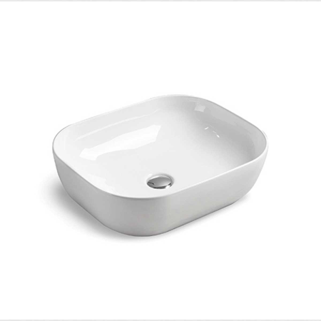 Раковина накладная 50см Vincea VBS-101 белый