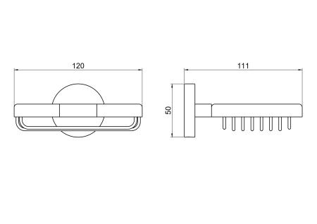 Мыльница-решетка Aquatek Бетта AQ4633CR хром