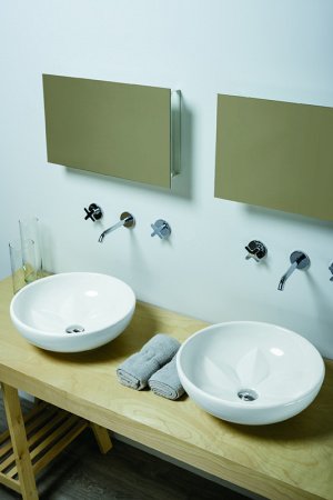 Раковина накладная 45см Azzurra Fleur FLE200 белый