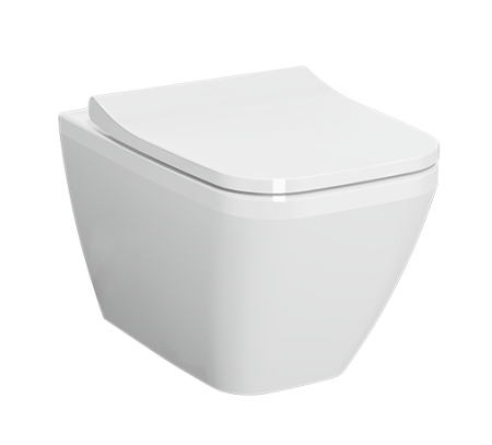 Унитаз подвесной безободковый Vitra Integra Square 7082B003-0075 без сиденья