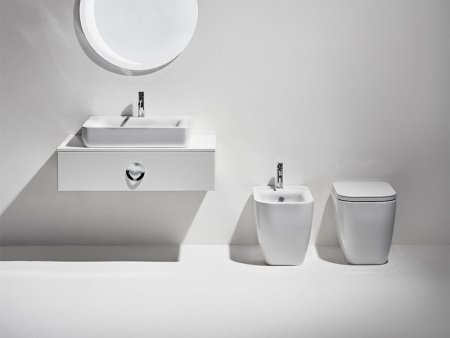 Унитаз приставной безободковый Simas Henges BB01 белый