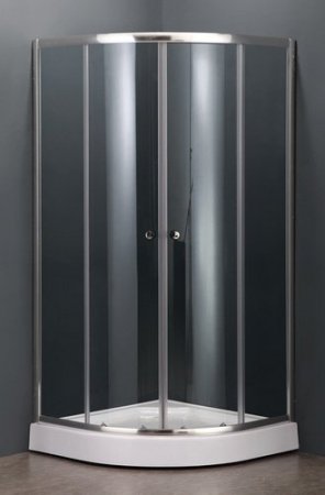 Душевой угол RGW Dolphin 80x80x185 профиль хром, стекло прозрачное