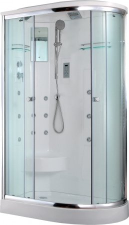 Душевая кабина Timo Lux T-7702 L 120x85x225 профиль хром глянцевый, стекло прозрачное