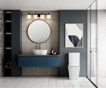 Унитаз ABBER Rechteck AC1210MW компакт белый матовый, безободковый