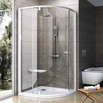 Душевой угол Ravak Pivot PSKK3 90x90x190 профиль белый, стекло прозрачное