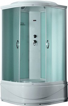 Душевая кабина Timo Eco TE-0780 P 80x80x215 профиль белый, стекло рифленое