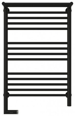 Полотенцесушитель электрический Сунержа Богема с полкой 2.0 80х50 черный матовый, подключение левое