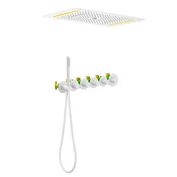 Встраиваемая душевая система с термостатом Timo Saona SX-2319/16SM белый матовый