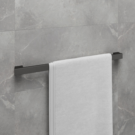 Полотенцедержатель 60см Lemark SMOOTH LINE 9786024 одинарный, графит