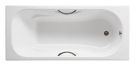 Чугунная ванна Roca Malibu 2333G0000 170х70 см с отверстиями под ручки
