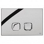 Кнопка смыва для унитазов OLI PLAIN 70827 хром глянцевый