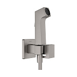 Гигиенический душ со смесителем Hansgrohe E 1jet 29233340 хром черный шлифованный