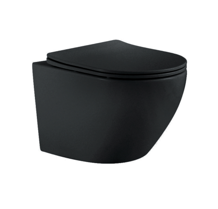 Унитаз подвесной Aquatek Европа AQ1901-MB черный матовый, с сиденьем Soft Close