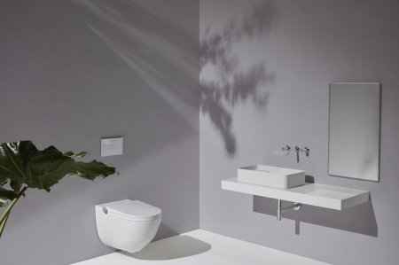 Унитаз биде Laufen Cleanet Riva Rimless 8.2069.1 подвесной с сиденьем Микролифт