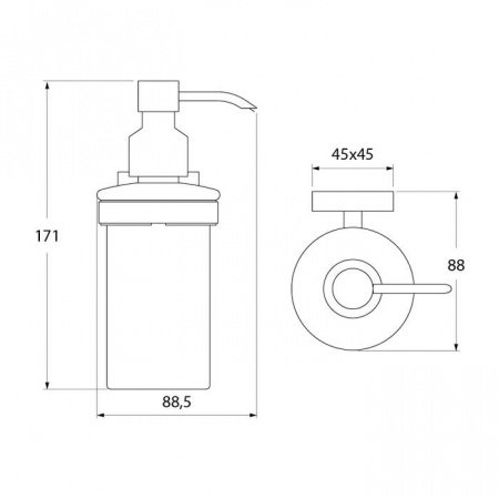 Дозатор IDDIS Edifice EDIMBG0i46 хром