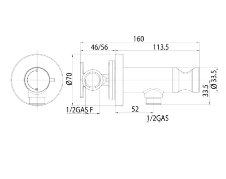 Гигиенический душ со смесителем Bossini Paloma Brass E37005B.095 никель полированный