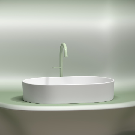 Раковина накладная 60см Ceramica Nova Element CN6048MW белый матовый