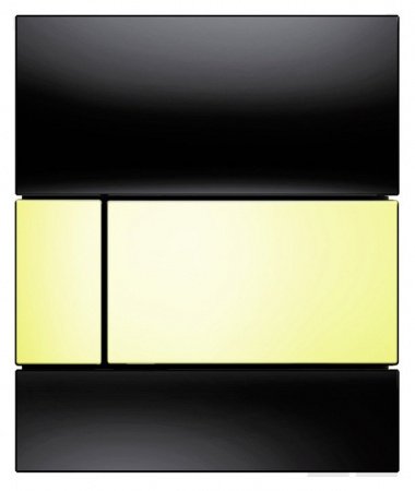 Кнопка смыва TECE Square Urinal 9242808 черный/золотой