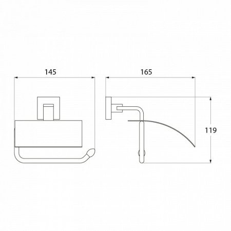 Держатель туалетной бумаги IDDIS Corot L206B хром