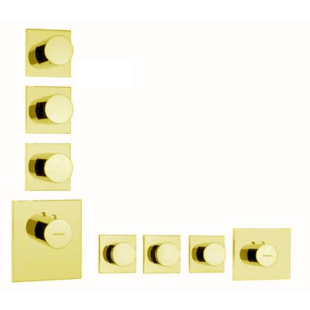 Термостат для душа на 3-6 потребителей Bossini Outlets Z031205.021 золото