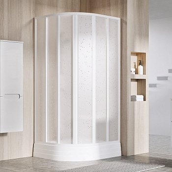 Душевой угол Ravak Supernova SKKP6 90x90x185 профиль белый, полистирол матовое