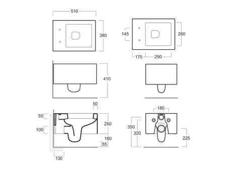 Унитаз подвесной Simas Frozen FZ 18 Белый