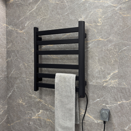 Полотенцесушитель электрический Fixsen BASIC 600х500 FX-7400B, черный