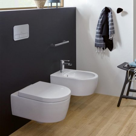 Унитаз подвесной Villeroy & Boch Avento 5656HR01 с сиденьем микролифт