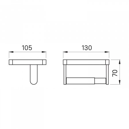 Держатель туалетной бумаги IDDIS On-X ONXBL01i43 черный матовый